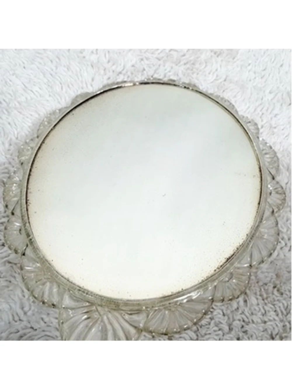 Vintage Floral Hand Mirror & Brush Vanity Set Shabby Chic Cottagecore Decor 70s
